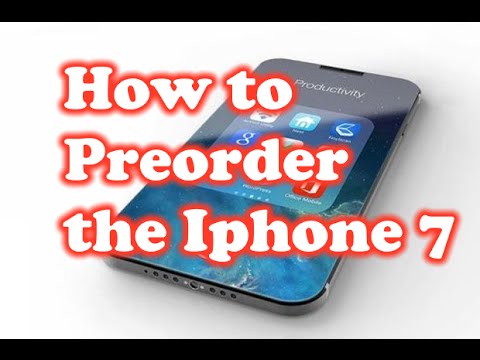 How to Preorder an Iphone 7