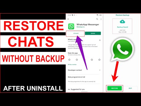 How do I backup Whatsapp chat after a reinstall?