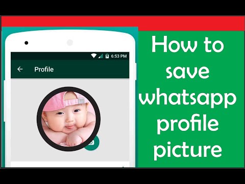 How do I download my Whatsapp profile picture?