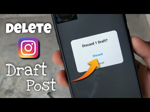 How do I delete a draft post on Instagram?