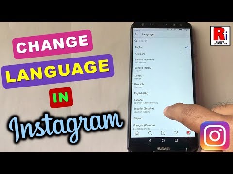 How to change the language of Instagram